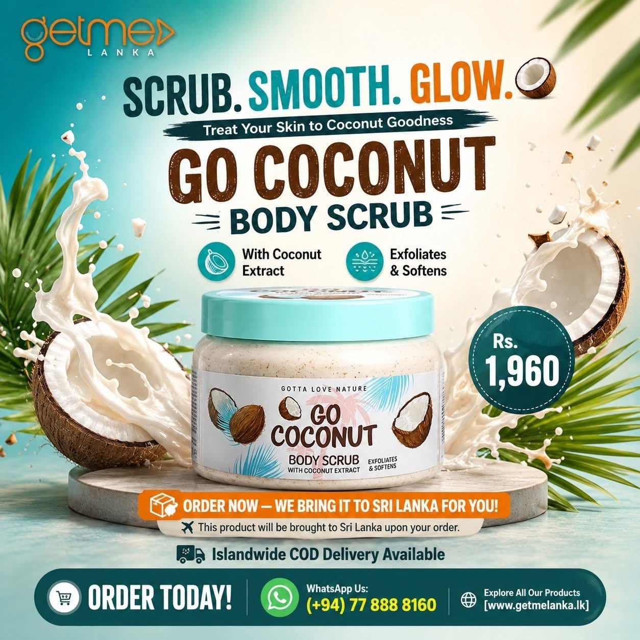 GO COCONUT BODY SCRUB 400 ML