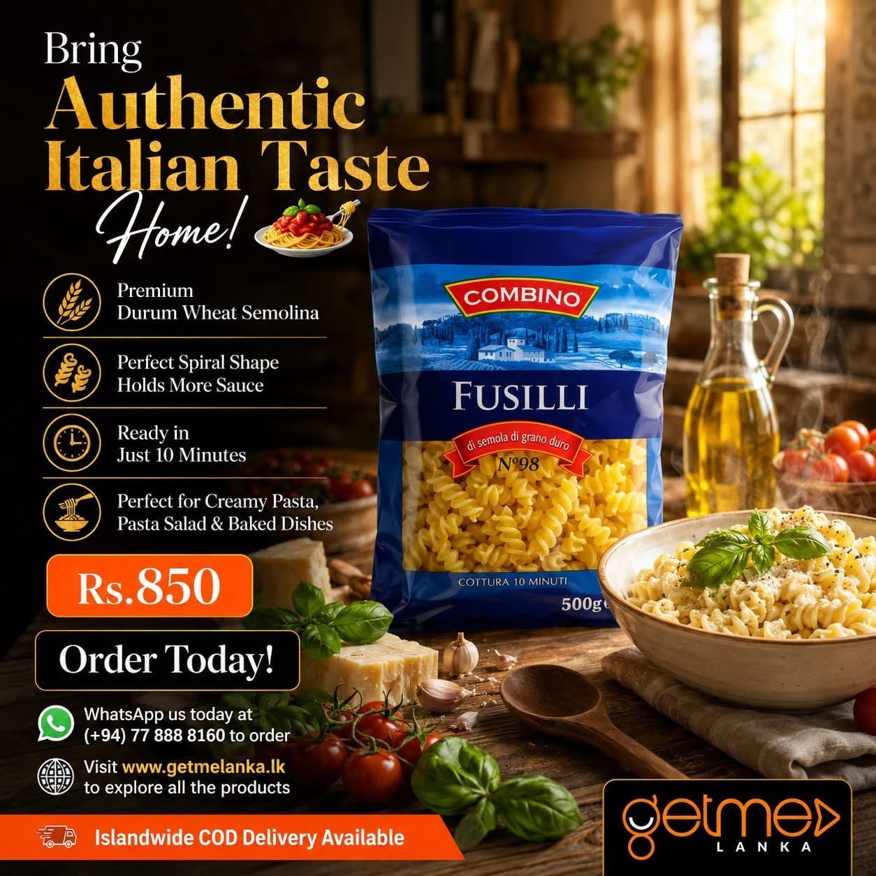 FUSILLI COMBINO 500g